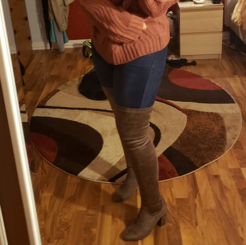 Brown Over-the-Knee Boots
